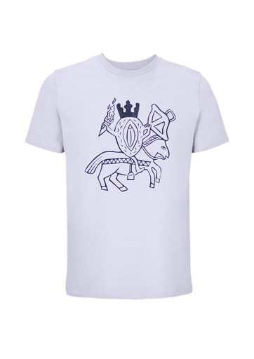 Screen-printed T-Shirt "Vulva Warrior" - lilac